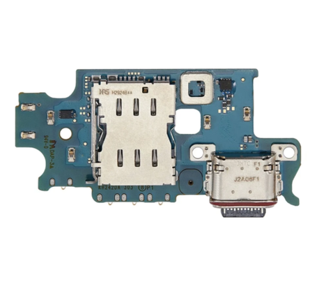 Galaxy S23 Plus 5G (S916B) Charging Port Board With Sim Card Reader (International Version) (Premium)