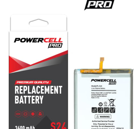 POWERCELL PRO Battery Replacement for Galaxy S24 (3600 mAh)