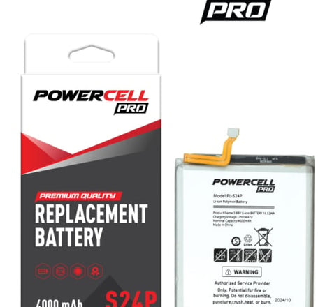 POWERCELL PRO Battery Replacement for Galaxy S24 Plus (4000 mAh)