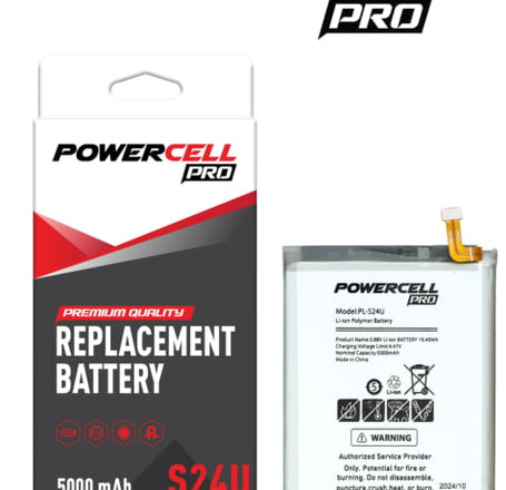 POWERCELL PRO Battery Replacement for Galaxy S24 Ultra (5000 mAh)