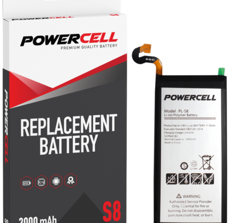 POWERCELL PRO Replacement Battery for Galaxy S8