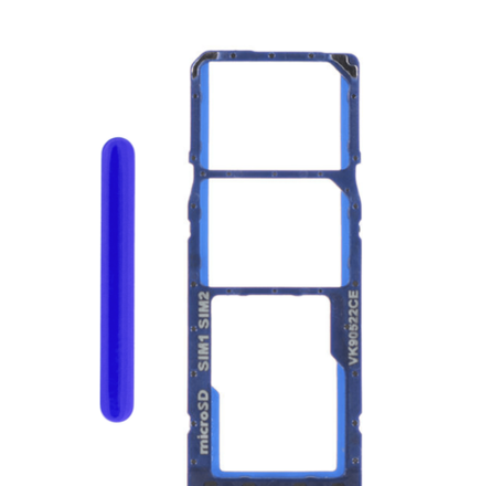 Dual Sim Card Tray for Galaxy A10 (A105) (BLUE)