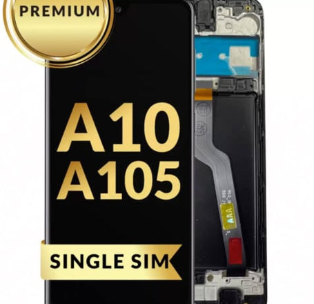 LCD Assembly with Frame (Single Sim Card) for Galaxy A10 (A105 / 2019) (Premium)