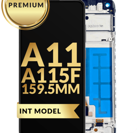 LCD Assembly with Frame (159.5mm / International Version) for Galaxy A11 (A115F / A115M / 2020) (Premium)