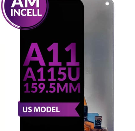 LCD Assembly without Frame (159.5mm / US Version) for Galaxy A11 (A115U / A115A / 2020) (Aftermarket Incell)