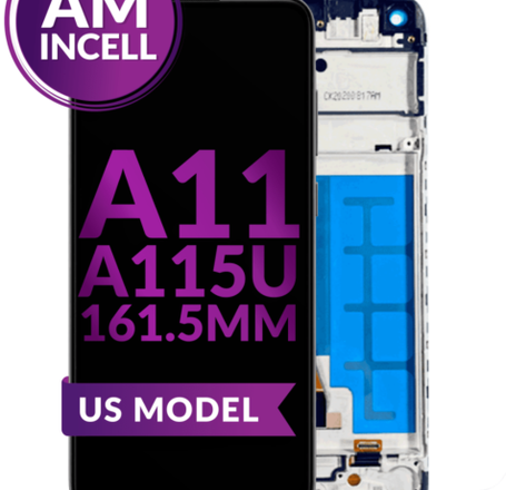 LCD Assembly with Frame (161.5mm / US Version) for Galaxy A11 (A115U / A115A / 2020) (Aftermarket Incell)