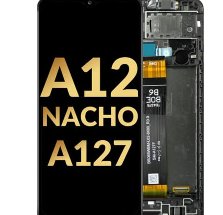 LCD Assembly with Frame for Galaxy A12 Nacho (A127 / 2021) (Service Pack)