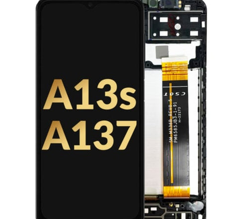 OLED Assembly with Frame for Galaxy A13s (A137 / 2022) (Service Pack)