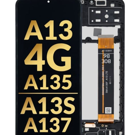 LCD Assembly with Frame for Galaxy A13 4G (A135 / 2022) / A13s (A137 / 2022) (Premium)