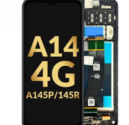 LCD Assembly with Frame for Galaxy A14 4G (A145P / A145R / 2023) (Service Pack)