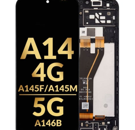 LCD Assembly with Frame for Galaxy A14 4G (A145F / A145M / 2023) / A14 5G (A146B / 2023) (Premium)