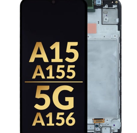 OLED Assembly with Frame for Galaxy A15 4G (A155 / 2023) / A15 5G (A156 / 2023) (US and International Version) (Service Pack)