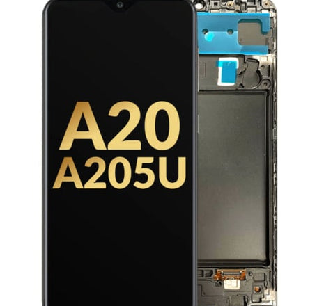 OLED Assembly with Frame for Galaxy A20 (A205U / 2019) (Premium)