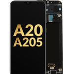 OLED Assembly with Frame for Galaxy A20 (A205 / 2019) (Service Pack)