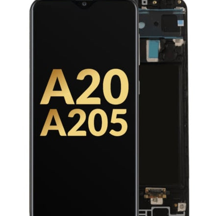 OLED Assembly with Frame for Galaxy A20 (A205 / 2019) (Service Pack)