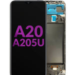 LCD Assembly with Frame for Galaxy A20 (A205U / 2019) (Aftermarket Incell)