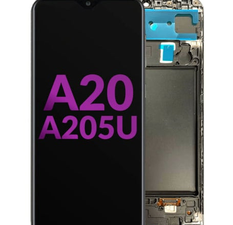 LCD Assembly with Frame for Galaxy A20 (A205U / 2019) (Aftermarket Incell)