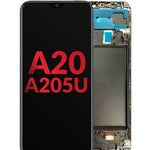 OLED Assembly with Frame for Galaxy A20 (A205U / 2019) (Aftermarket OLED)