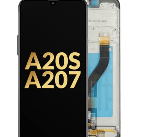 LCD Assembly with Frame for Galaxy A20s (A207 / 2019) (Service Pack)