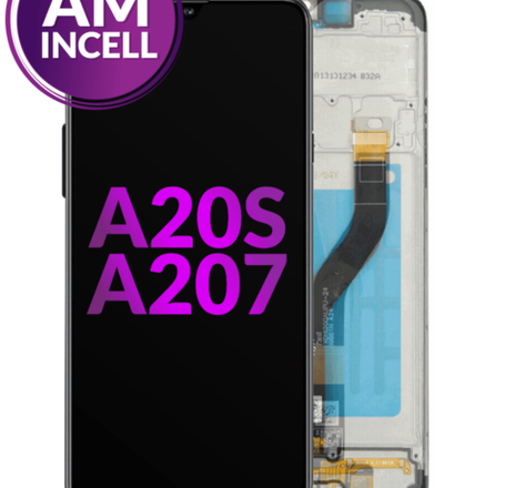 LCD Assembly with Frame for Galaxy A20s (A207 / 2019) (Aftermarket Incell)