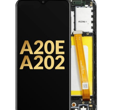 LCD Assembly with Frame for Galaxy A20E (A202 / 2019) (Service Pack)