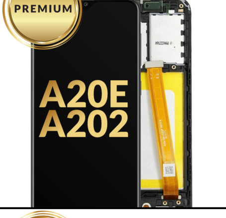 LCD Assembly with Frame for Galaxy A20E (A202 / 2019) (Premium)