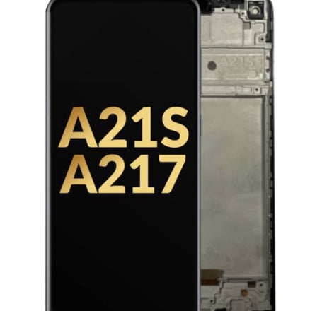 LCD Assembly with Frame for Galaxy A21s (A217 / 2020) (Service Pack)