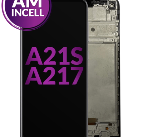 LCD Assembly with Frame for Galaxy A21s (A217 / 2020) (Aftermarket Incell)