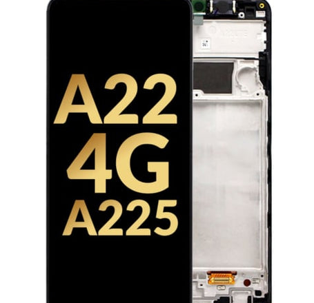 OLED Assembly with Frame for Galaxy A22 4G (A225 / 2021) (Service Pack)