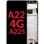 OLED Assembly with Frame for Galaxy A22 4G (A225 / 2021) (Aftermarket OLED)