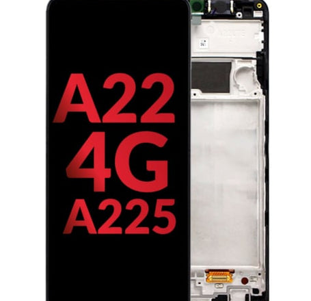 OLED Assembly with Frame for Galaxy A22 4G (A225 / 2021) (Aftermarket OLED)