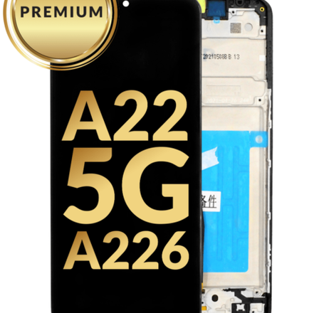 OLED Assembly with Frame for Galaxy A22 5G (A226 / 2021) (Premium)