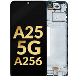 OLED Assembly with Frame for Galaxy A25 5G (A256 / 2023) (BLACK) (Service Pack)