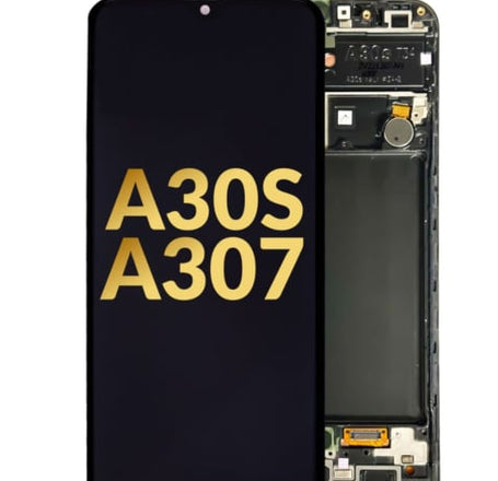 OLED Assembly with Frame for Galaxy A30s (A307 / 2019) (Service Pack)