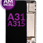 LCD Assembly with Frame for Galaxy A31 (A315 / 2020) (Without Fingerprint Sensor) (Aftermarket Incell)