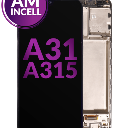 LCD Assembly with Frame for Galaxy A31 (A315 / 2020) (Without Fingerprint Sensor) (Aftermarket Incell)