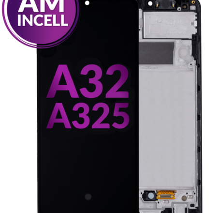 LCD Assembly with Frame for Galaxy A32 4G (A325 / 2021) (Without Fingerprint Sensor) (Aftermarket Incell)