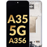 OLED Assembly with Frame for Galaxy A35 5G (A356 / 2024) (AWESOME ICEBLUE) (Service Pack)