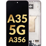 OLED Assembly with Frame for Galaxy A35 5G (A356 / 2024) (AWESOME LILAC) (Service Pack)