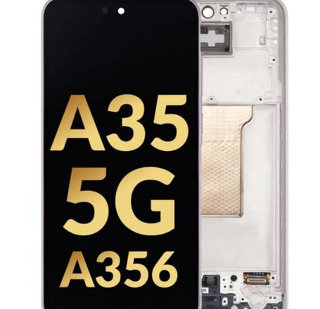 OLED Assembly with Frame for Galaxy A35 5G (A356 / 2024) (AWESOME LILAC) (Service Pack)