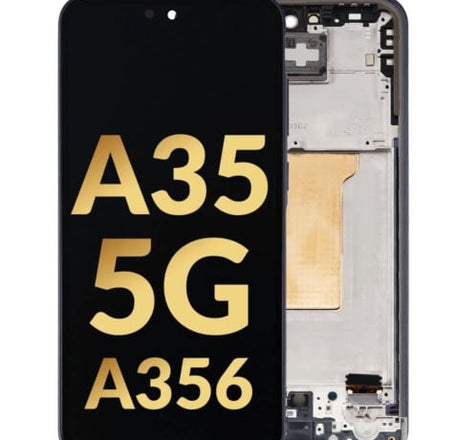 OLED Assembly with Frame for Galaxy A35 5G (A356 / 2024) (AWESOME NAVY) (Service Pack)