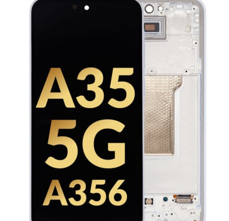 OLED Assembly with Frame for Galaxy A35 5G (A356 / 2024) (AWESOME ICEBLUE) (Premium)