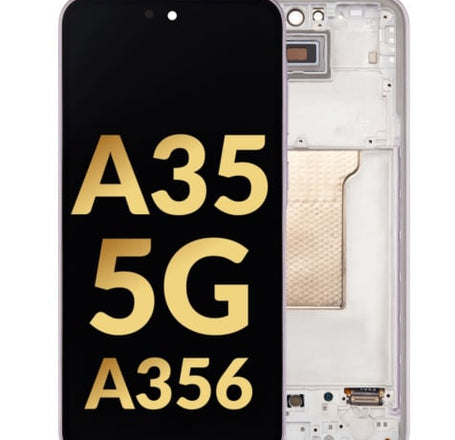 OLED Assembly with Frame for Galaxy A35 5G (A356 / 2024) (AWESOME LILAC) (Premium)