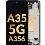 OLED Assembly with Frame for Galaxy A35 5G (A356 / 2024) (AWESOME NAVY) (Premium)