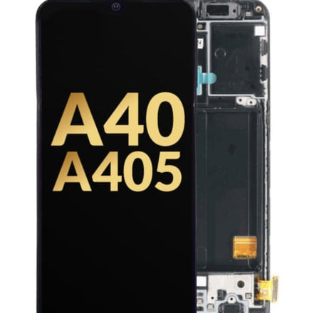 OLED Assembly with Frame for Galaxy A40 (A405 / 2019) (Service Pack)