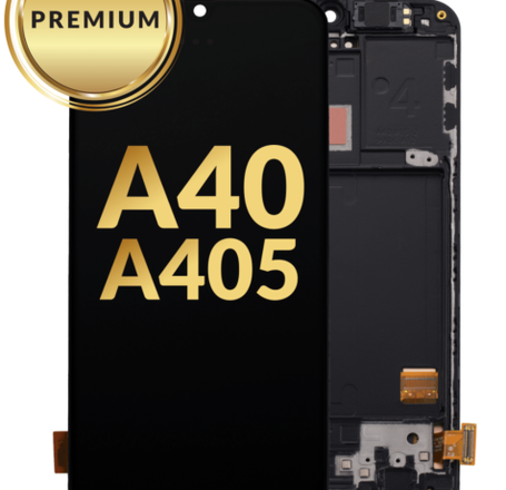 OLED Assembly with Frame for Galaxy A40 (A405 / 2019) (Premium)