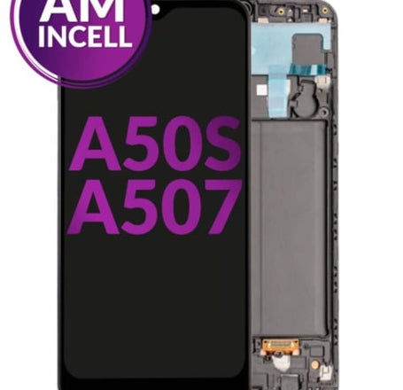 LCD Assembly with Frame for Galaxy A50s (A507 / 2019) (Without Fingerprint Sensor) (Aftermarket Incell)