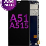 LCD Assembly with Frame for Galaxy A51 4G (A515 / 2019) (Without Fingerprint Scanner) (Aftermarket Incell)