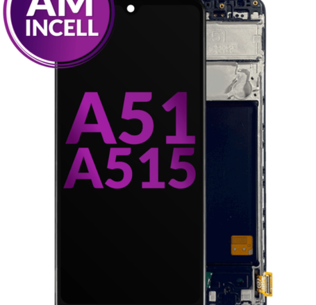 LCD Assembly with Frame for Galaxy A51 4G (A515 / 2019) (Without Fingerprint Scanner) (Aftermarket Incell)