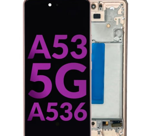 LCD Assembly (AWESOME PEACH) (Aftermarket Incell) with Frame for Galaxy A53 5G (A536 / 2022) (6.46